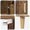 Highboard Reclaimed Wood 69.5 x 32.5 x 180 cm Particle Board