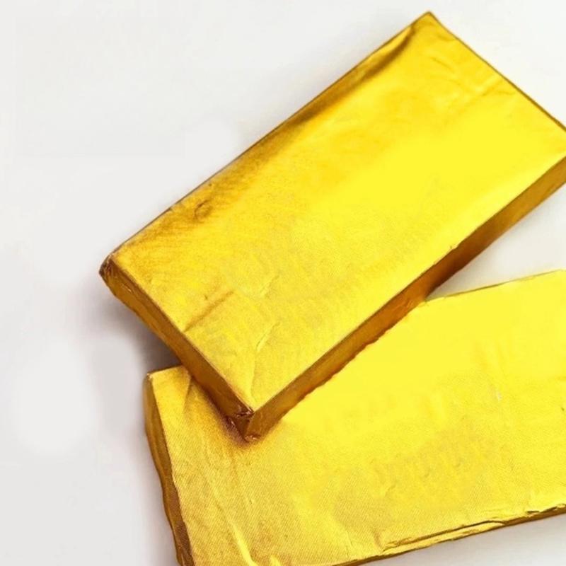 100 шт. 20*20 см DIY Пищевая алюминиевая фольга Упаковочная бумага листы Упаковка для шоколадных конфет Свадебная вечеринка Подарок на день рождения Декор