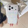 Цветной клетчатый чехол-подставка со звездой в корейском стиле для iPhone 17 Pro Max/16 Pro/15 Pro