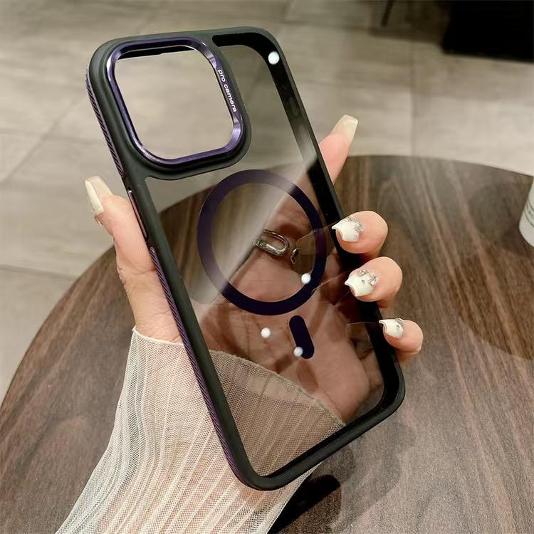 Оригинальный ультратонкий прозрачный чехол Magsafe для IPhone 11 13 14 15Pro Max, магнитный чехол для Magsafe, чехол для беспроводной зарядки