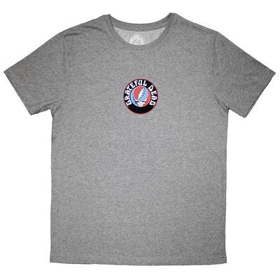 Grateful Dead Мини Логотип Steal Your Face Футболка Серая Новая