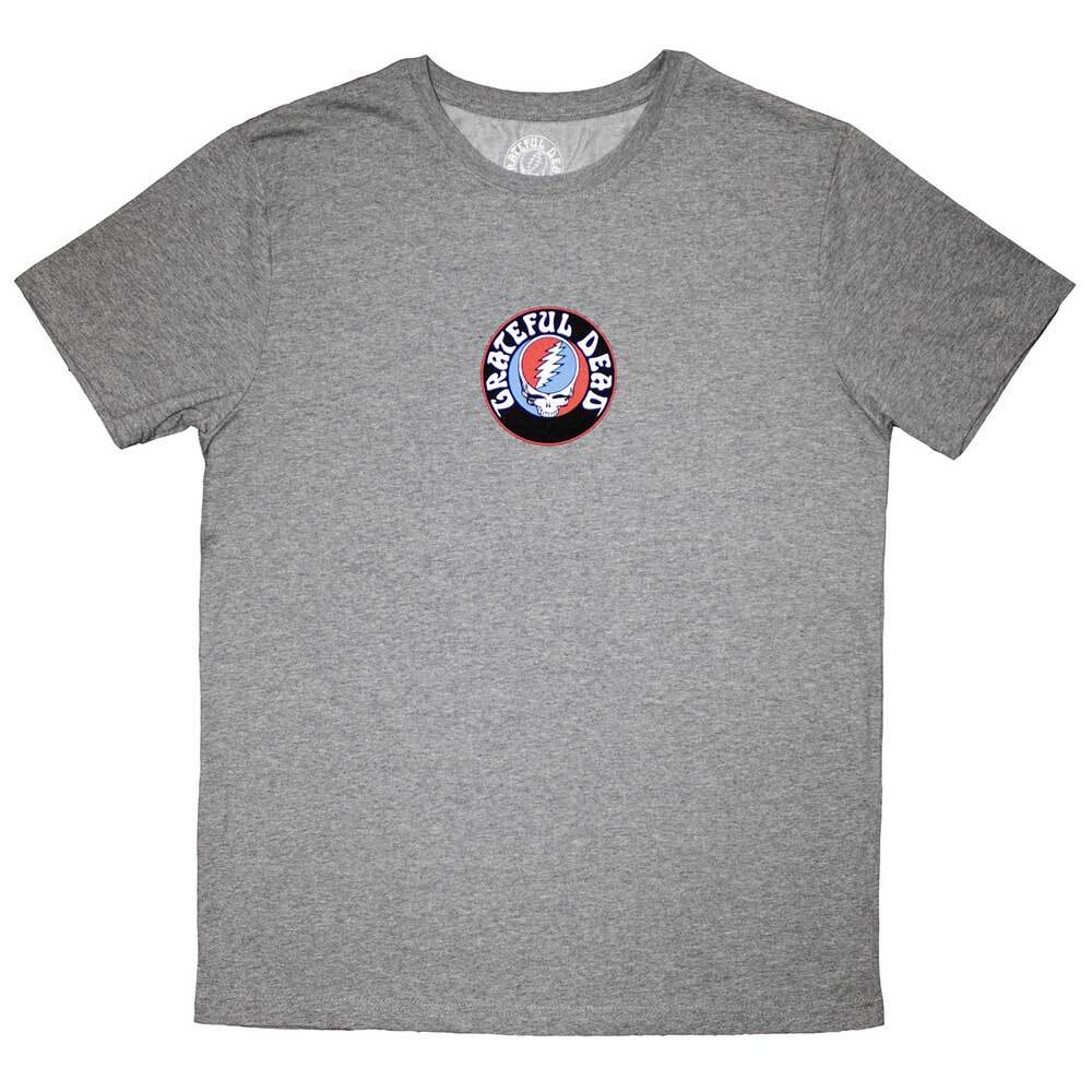 Grateful Dead Мини Логотип Steal Your Face Футболка Серая Новая Унисекс Футболка