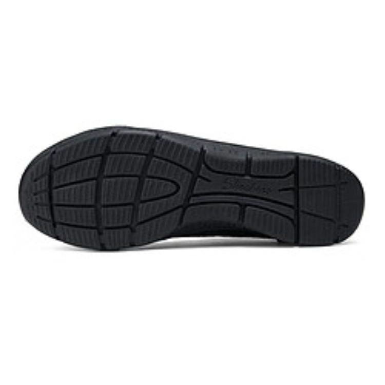Skechers Be-Cool Ткань Искусственная Кожа Универсальные Модные Амортизирующие Прочные Дышащие Поддерживающие Легкие Низкие Повседневные Кроссовки 100686-BBK