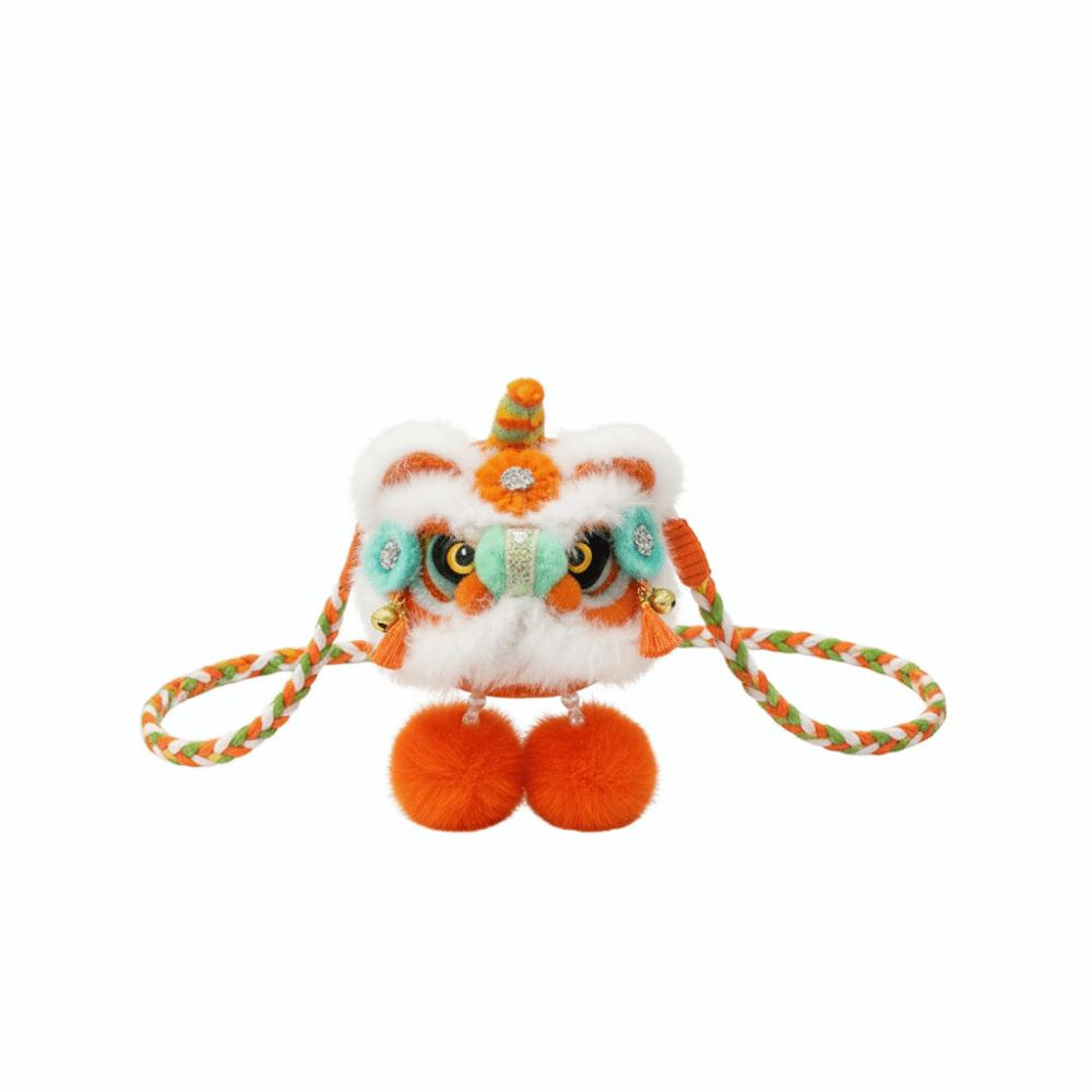 Chinese Style New Year Shoulder Bag Spring Festival Children's Lion Bag Streetwear