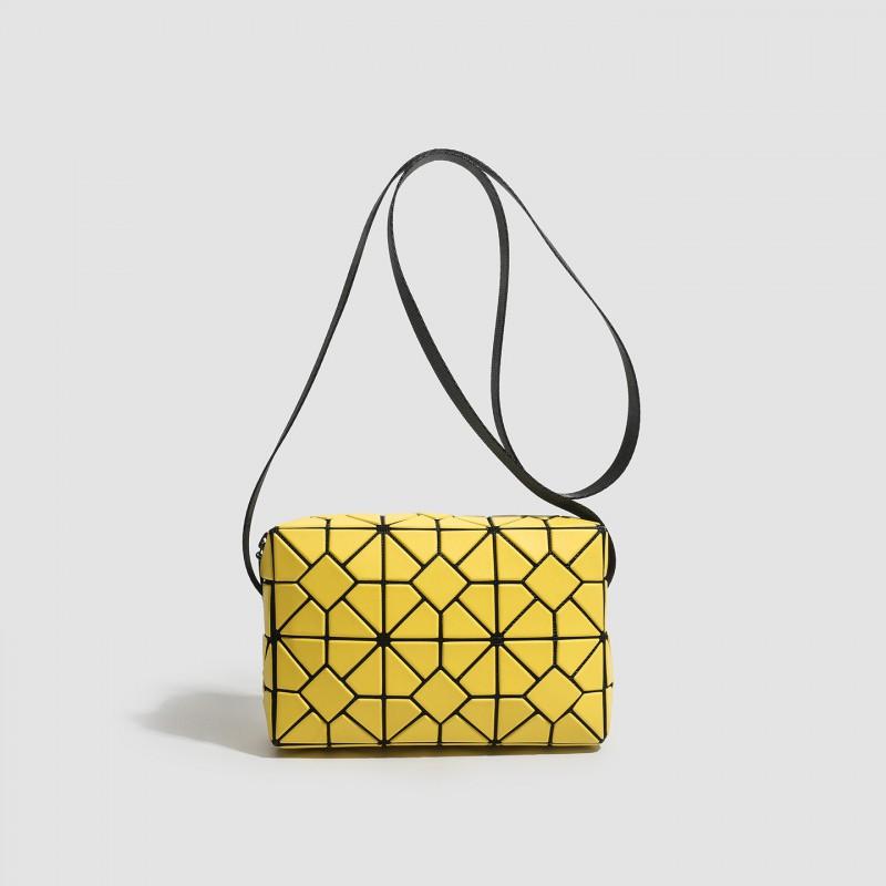 Mini Geometric Quilted Crossbody Phone Bag Women Trendy Small Square Shoulder
