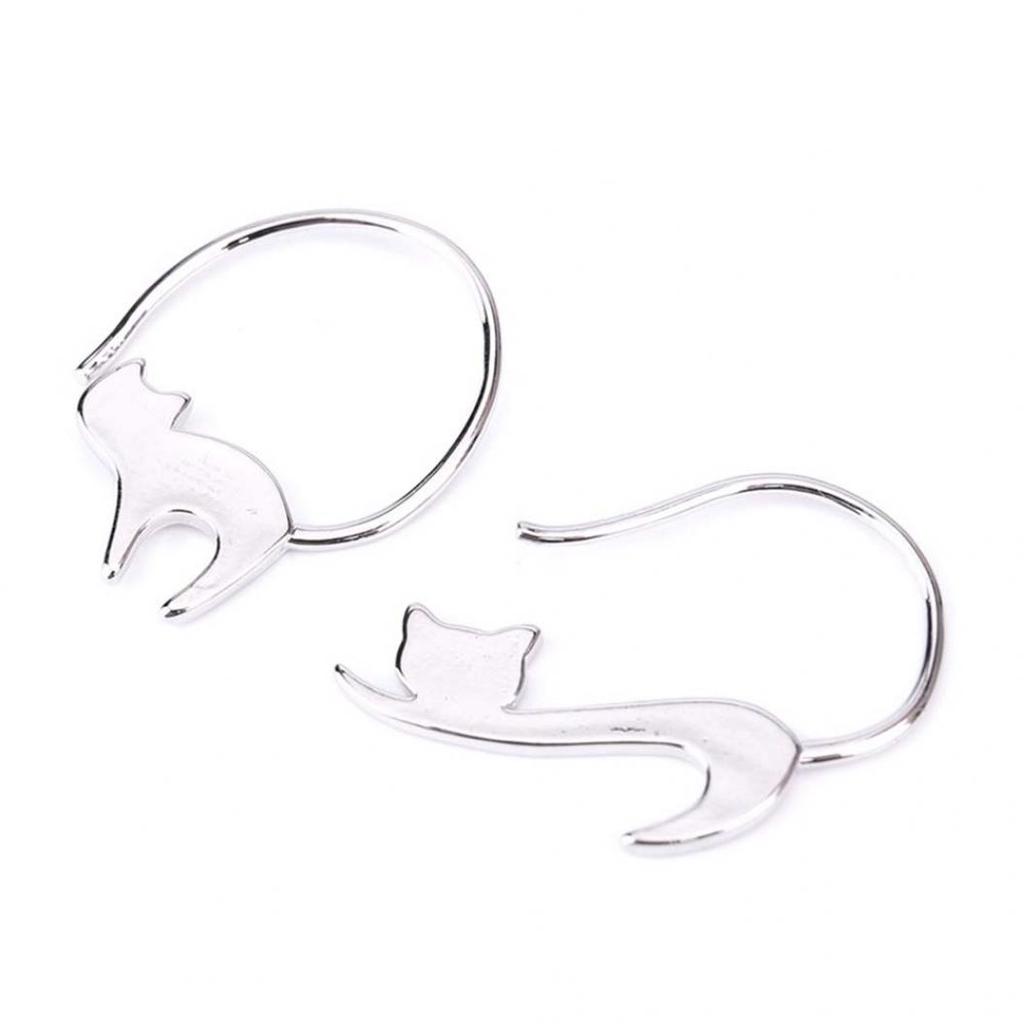 Cute Little Cat Drop Earrings Jewelry Ear Hook Women's Birthday Gift MIT