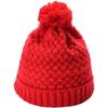Cold-proof wool hat Women's fleece hat European, American autumn and winter thickened warm knitted hairball hat Outdoor pullover hat