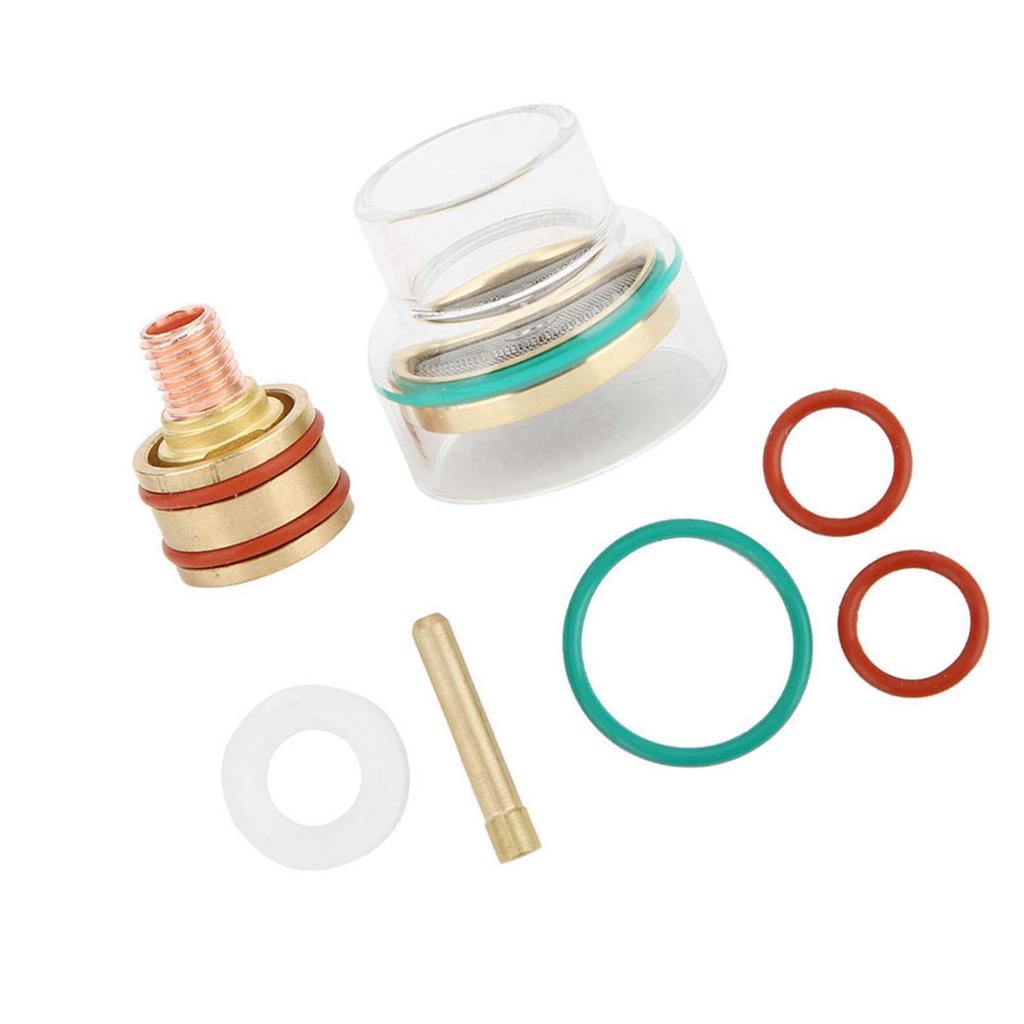 Комплект для TIG-сварки TFM53NCN TIG-горелка Сварочная горелка Стеклянная чашка Цанга для WP9 WP20 2,4 мм