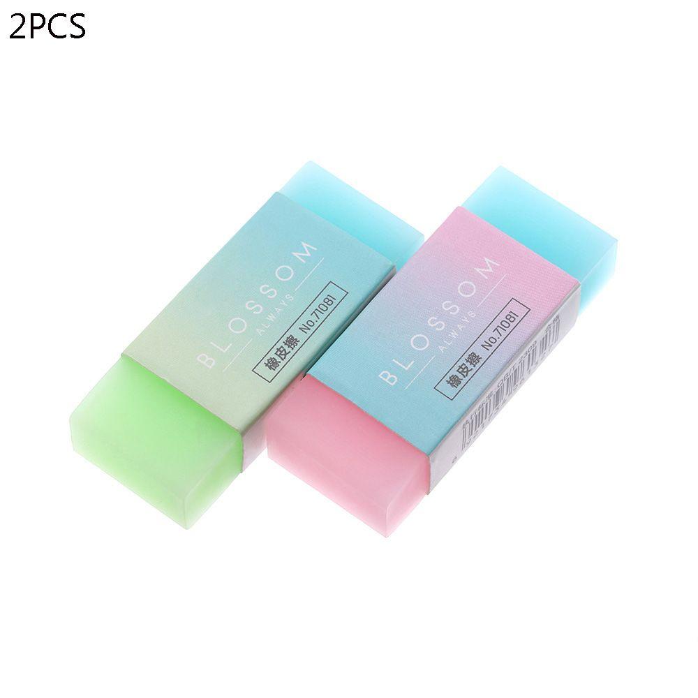 Stationery Durable Professional Soft Rubber Erasers Cube Pencil Eraser Jelly Colored