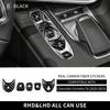 For Chevrolet Corvette C8 2020 2021 2022 2023 Real Hard Carbon Fiber Car Console Gear Shift Button Sticker Accessories