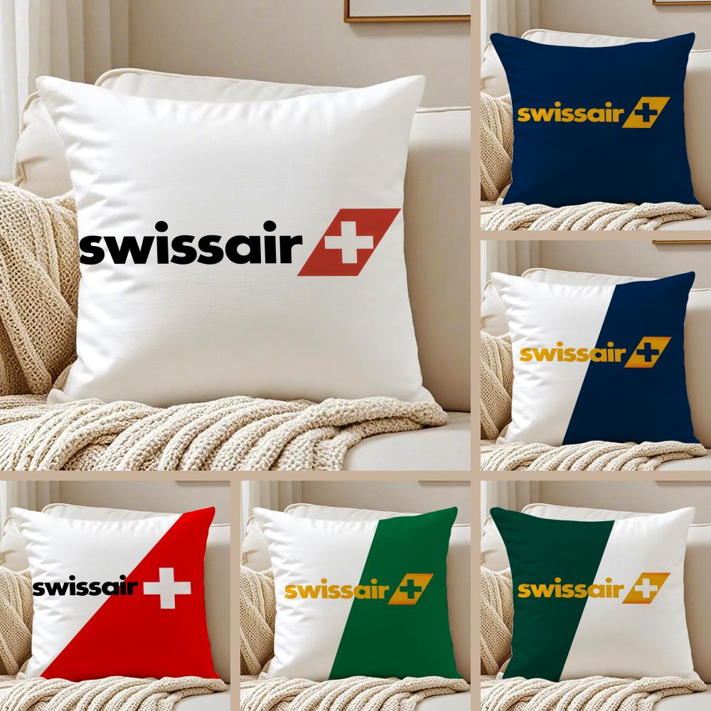 Luxury SSwISSAIR Cushion Cover Pillowcase Ultra Soft Skin Friendly Fabric Cloud Like Comfort Concealed Zipper
