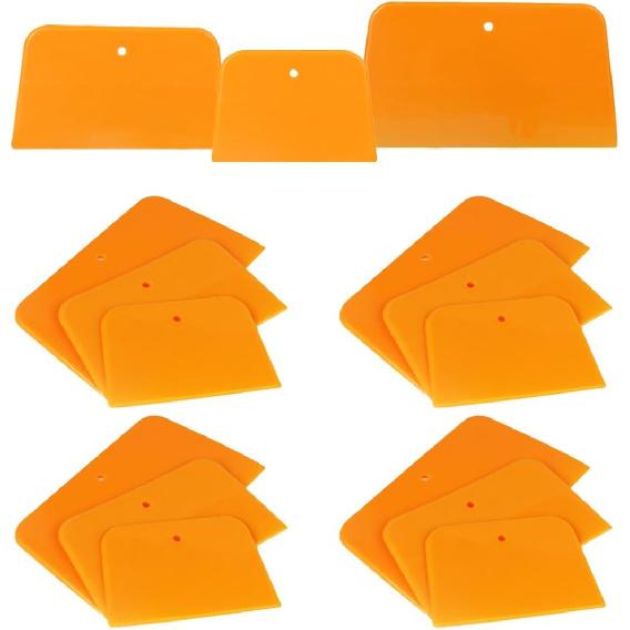 Car Body Filler Spreaders, 4, 5, & 6 Inch Automotive Body Fillers Reusable Hard Plastic Spreaders, for Applying Fillers, Putties, Glazes, Caulks and