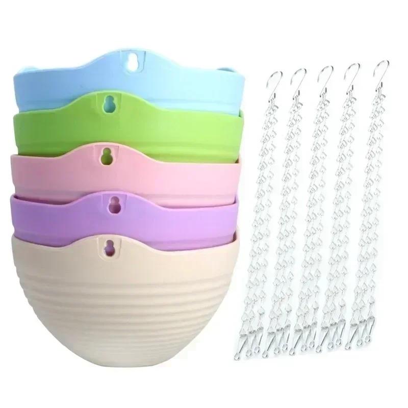 Creative Plastic Hanging Type Succulent Plant Chlorophytum Comosum Flowerpot Personality Large Diameter Pots for Plants 2025