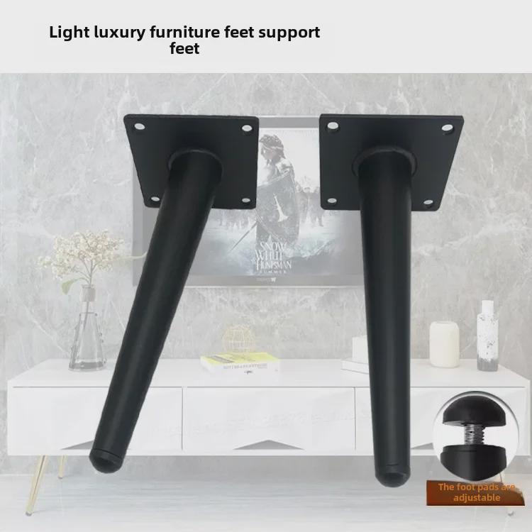 Adjustable Metal Furniture Legs: Sofa, Cabinet, Coffee Table, TV Stand Cone Tube Support