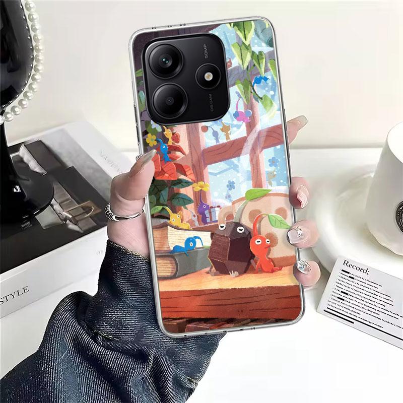 Game P-PikminS 4 Soft Phone Case For Xiaomi Redmi Note 15 14 14S 13 12 Pro Plus 12S 11 11S 11E 10 10S 11T 5G Fundas Coque Redmi