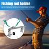Пристегивающийся держатель для удочки, регулируемый угол вращения на 360 градусов, прочный плот