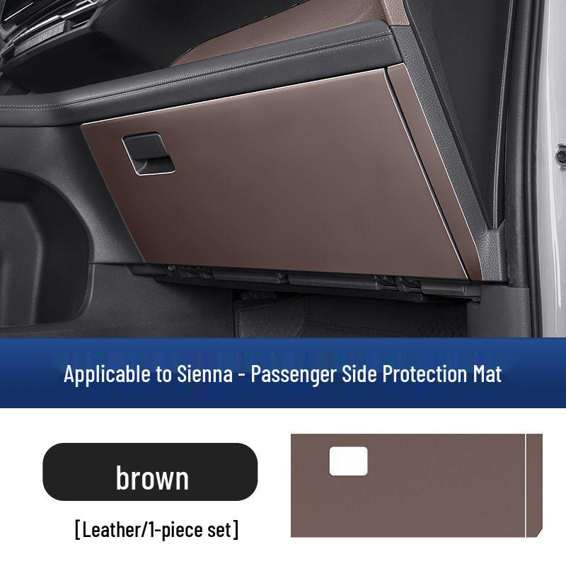 Утолщенный коврик от пинков для Toyota Sienna, Защитная накладка на перчаточный ящик Grevia, Аксессуары для сиденья пассажира Sienna