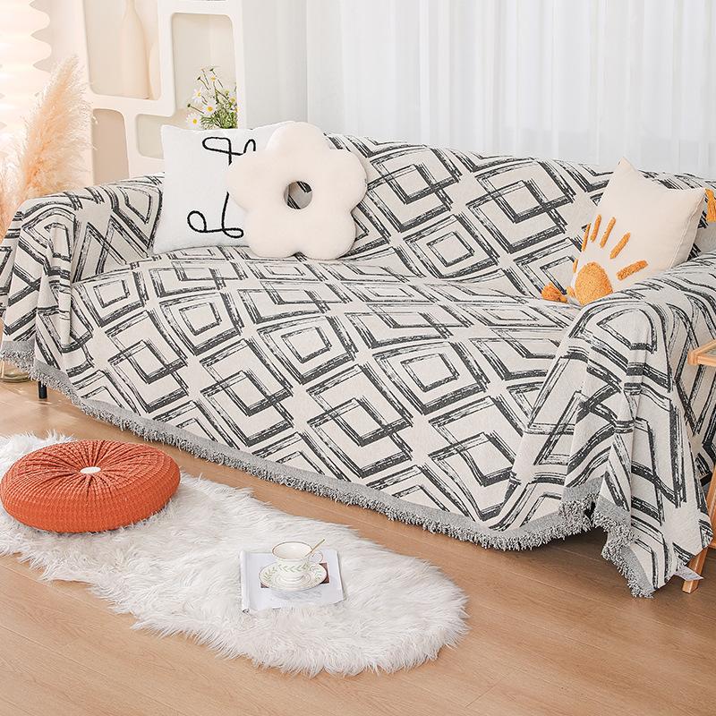 Sofa Cover Towel Ins Style Nordic Sofa Blanket Cover Towel All -Inclusive Sofa Cover Four Seasons Universal Sofa Cushion