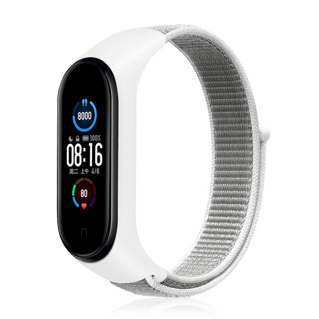 Для Mi Band 10 9 8 7 Ремешок Нейлоновый Спортивная петля часы Аксессуары pulsera correa Mi Band 4 Браслет xiaomi Mi Band 5 6 3 Браслет