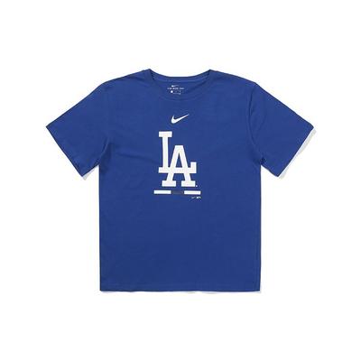 X MLB Collaboration Kids Los Angeles Dodgers Logo Printed Color Block Футболка с круглым вырезом и коротким рукавом Детские топы Royal-Blue 3Z3B7SAM4-LAD