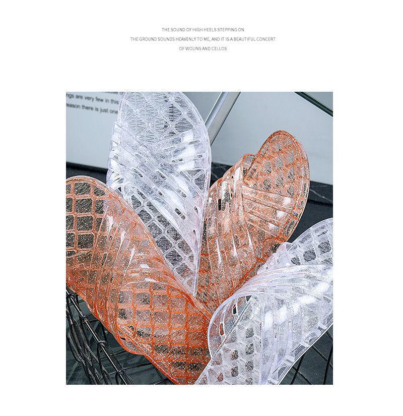 Кристально чистые нескользящие желейные тапочки для дома и душа