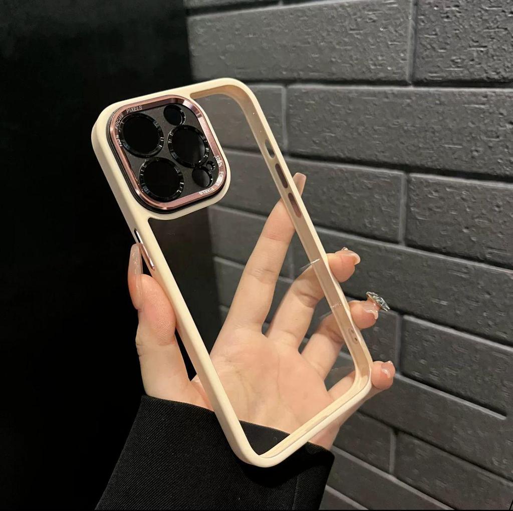 Премиальный металлический чехол для объектива для iPhone 17 Pro Max - Прозрачный, Защитный чехол с полным покрытием для Apple 16