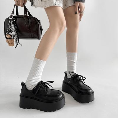 Ретро черные туфли на платформе в британском стиле, женские, новые, осень-зима 2025 года, с юбками, универсальные, одинарные туфли Мэри Джейн