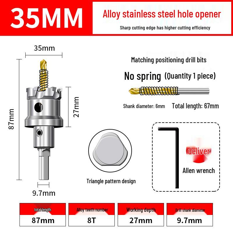 High Hardness Stainless Steel Alloy Drill Bit for Metal and Aluminum Reaming