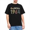 Мужчины Женщины Винтаж 1964 День рождения 60 лет Футболка Аксессуары Люди 60-й Хлопок Топы Футболка Повседневная Футболка Принтованная