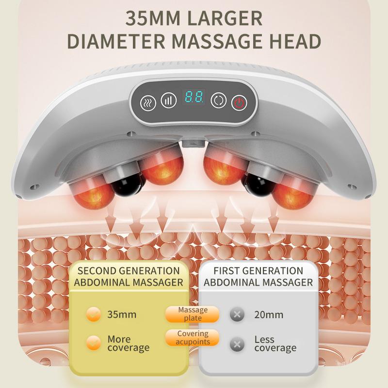 Автоматический массажер для живота Камень Бянь Инструмент для растирания живота Двойного назначения для талии и живота Стимулирует перистальтику кишечника Подарок