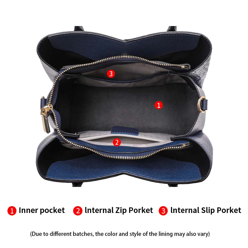 New Crocodile Pattern Large Capacity Women's Handbag with High Quality Spliced Cowhide Commuter Bag