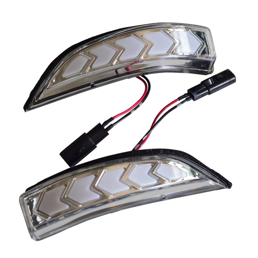 2Pcs Dynamic Amber Side Mirror Sequential Fires, Signaling For Toyota