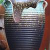 Handmade Coarse Pottery Wide-Mouth Flower Pot - Ceramic Zisha Succulent Planter with Rustic Cut-Edge Design for Chlorophytum