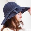 Women Visors Sun Hat Bow Big Basin Hat Spring Summer Tide Outdoor Sun Protection Sun Hat Cap Folding