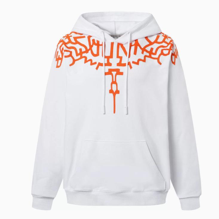 Модный Худи с Пернатыми Крыльями Marcelo: Многоцветная толстовка с фантомными крыльями, унисекс, с круглым вырезом, дизайн с молнией и змеей.