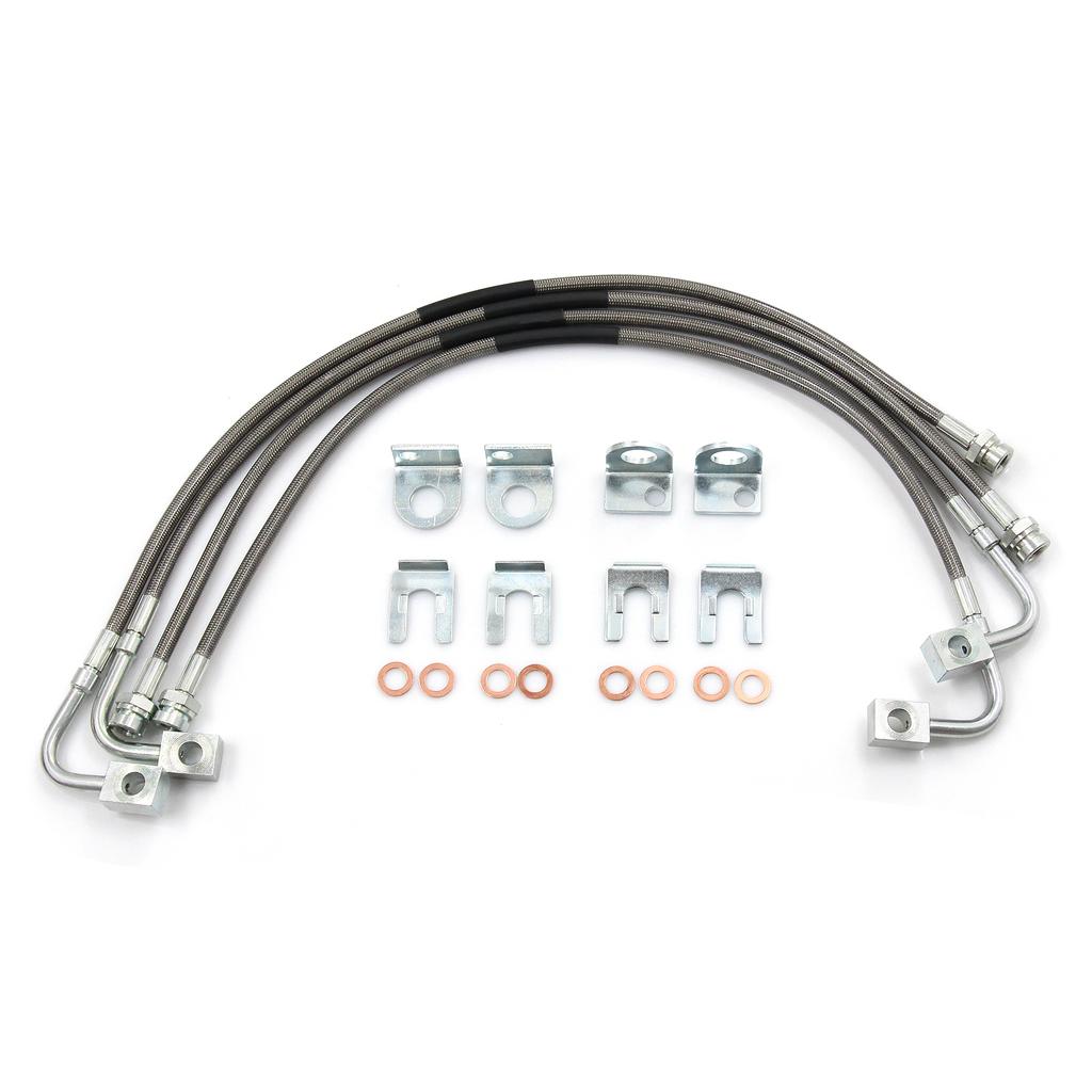 Stainless Brake Lines Replacement for Jeep Wrangler JK 2007-2018 - 89716