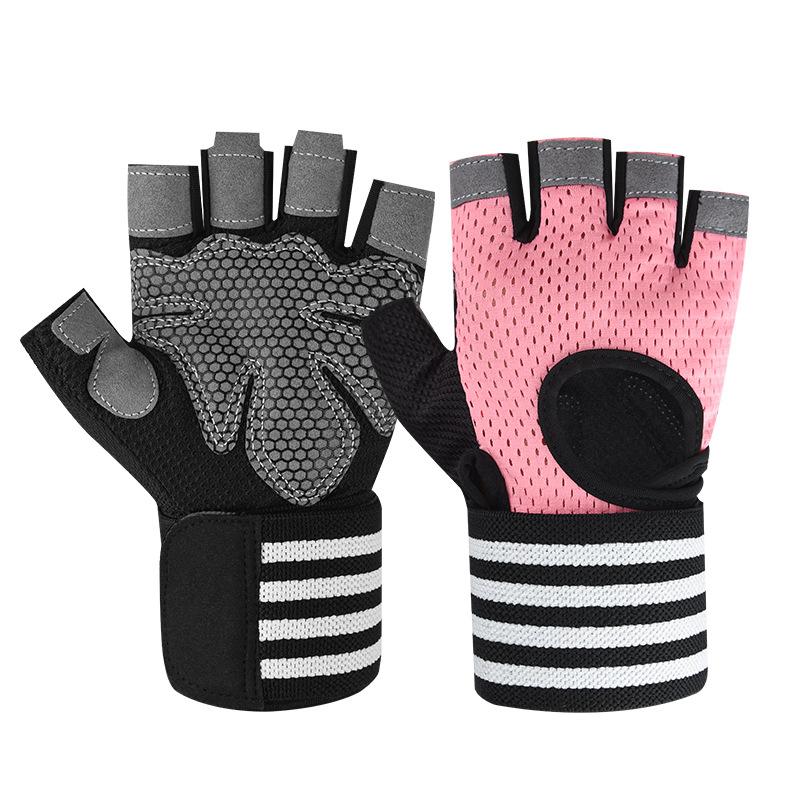 Мужские и женские фитнес-перчатки Тонкие тренировочные Полупальцевые Спортивные Противоскользящие Износостойкие Защита от мозолей Оборудование для гантелей Турник Подтягивание