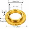 Gold Disc Lock Cover Light Weight Wheelset  Hub Disc Lock Cover Bike Center Lock  Bike Upgrade