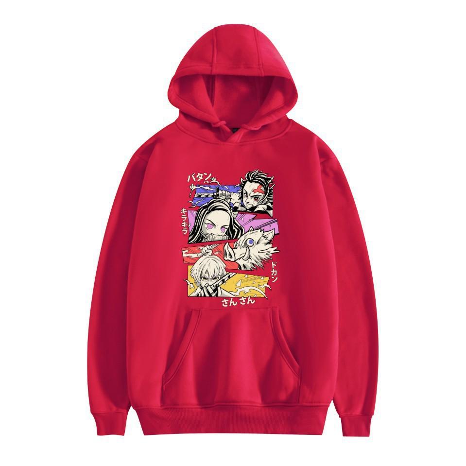Japanese Anime Hoodie Kimetsu No Yaiba Tanjiro Kamado Kamado Nezuko Fashion Design Men's Women's Sweatshirt Autumn Winter Top