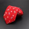 Classic Red Green Christmas Tie, For Men Women, Snow Santa Claus Ties, Party, Neckties