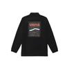 Printed Back Long Sleeve Collared Jacket Unisex Outerwear Black VN0A5H8OBLK