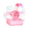 2 Tier Hamster Cage Exercise Playing House Accessories Small Animal Habitat for Rats