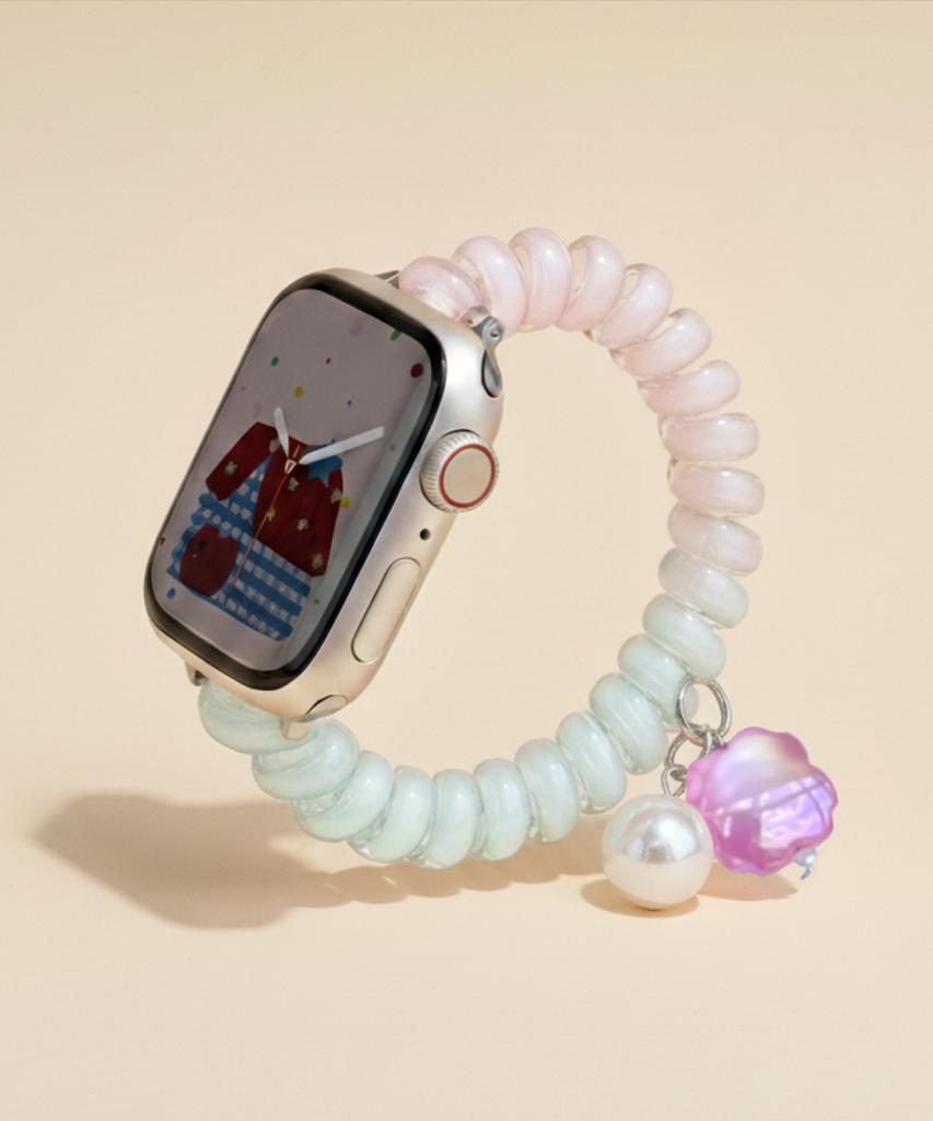 Adeo Apple Watch V1 Гелевый Спортивный Ремешок Петля Эластичный Ремешок (Тип Б)