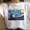 90s Vintage Tshirt Fashion Top Tees Female Vincent Van Gogh Harajuku Aesthetic T Shirts Women Oil Painting Ullzang Funny T-shirt