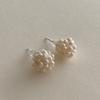 (925 Silver) Bubble Pearl Earrings E 113 Silver 925 Ear Cuff Bracelet