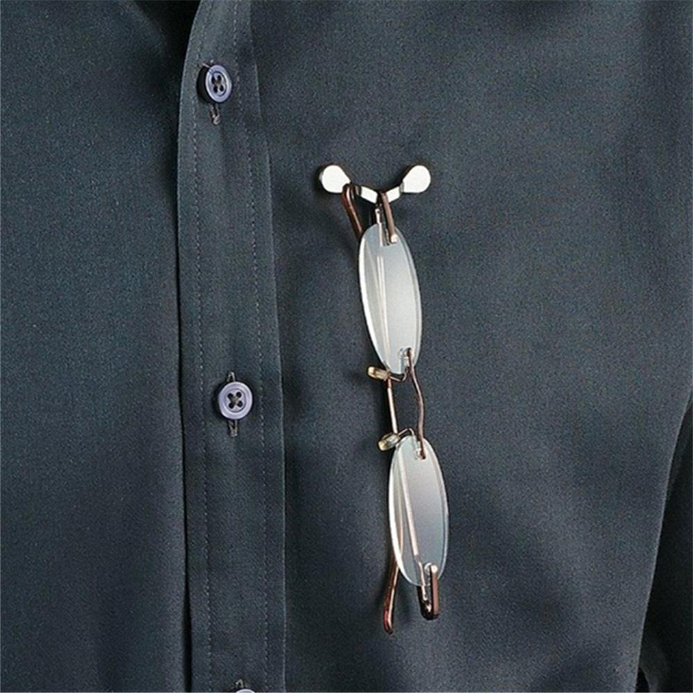 1 шт. Модный многофункциональный портативный зажим для одежды, пряжка, магнит, зажимы для шнура очков/гарнитуры, магнитная подвеска, держатель для очков, значок-брошь