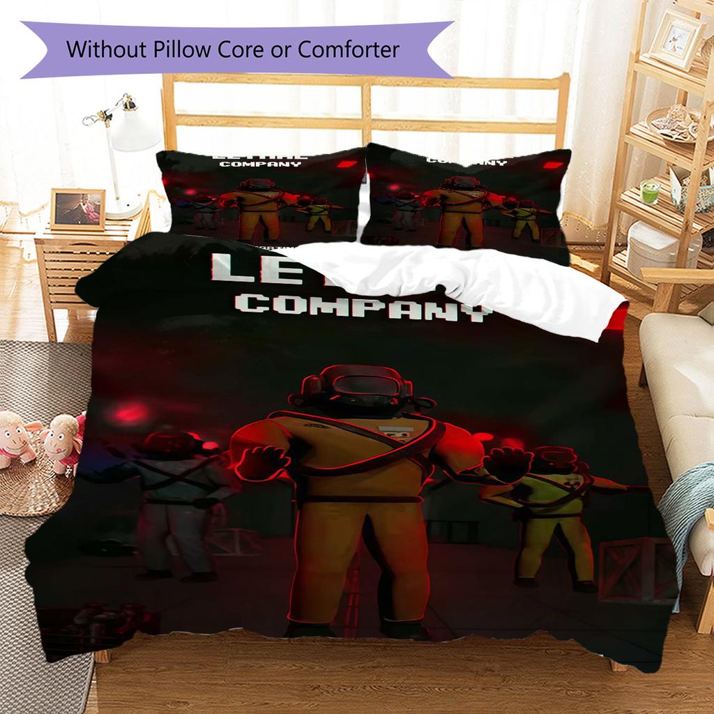 Lethal Company Bedding Quilt Set Quilt Cover Pillowcase Home Decoration Birthday Gift (1 * duvet cover + 2 * pillowcase, without core)