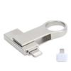 3-в-1 U-дисковый брелок Micro Flash Drive OTG 256 ГБ для хранения данных, подходит для телефона Android