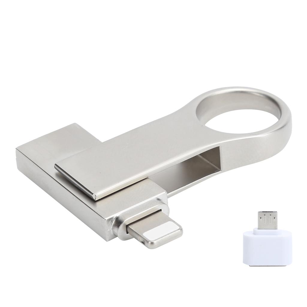 3-в-1 U-дисковый брелок Micro Flash Drive OTG 256 ГБ для хранения данных, подходит для телефона Android