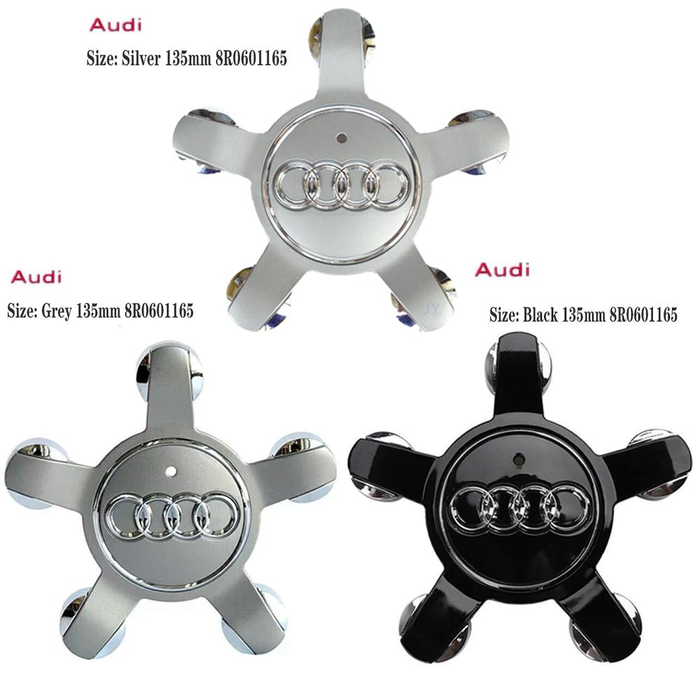 AAAA----4pcs 135mm -Car Wheel Rim Center Hub Caps Covers 8R0601165 For VOLVO Audi 8p 8v A4 Q3 S3 Q5 SQ5 S4 A3 Auto Accessories